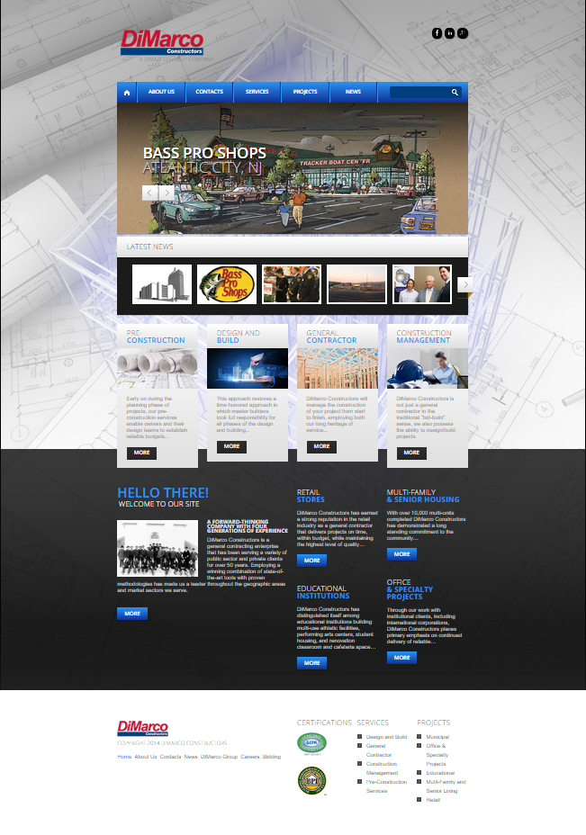 DiMarco Constructors New Site