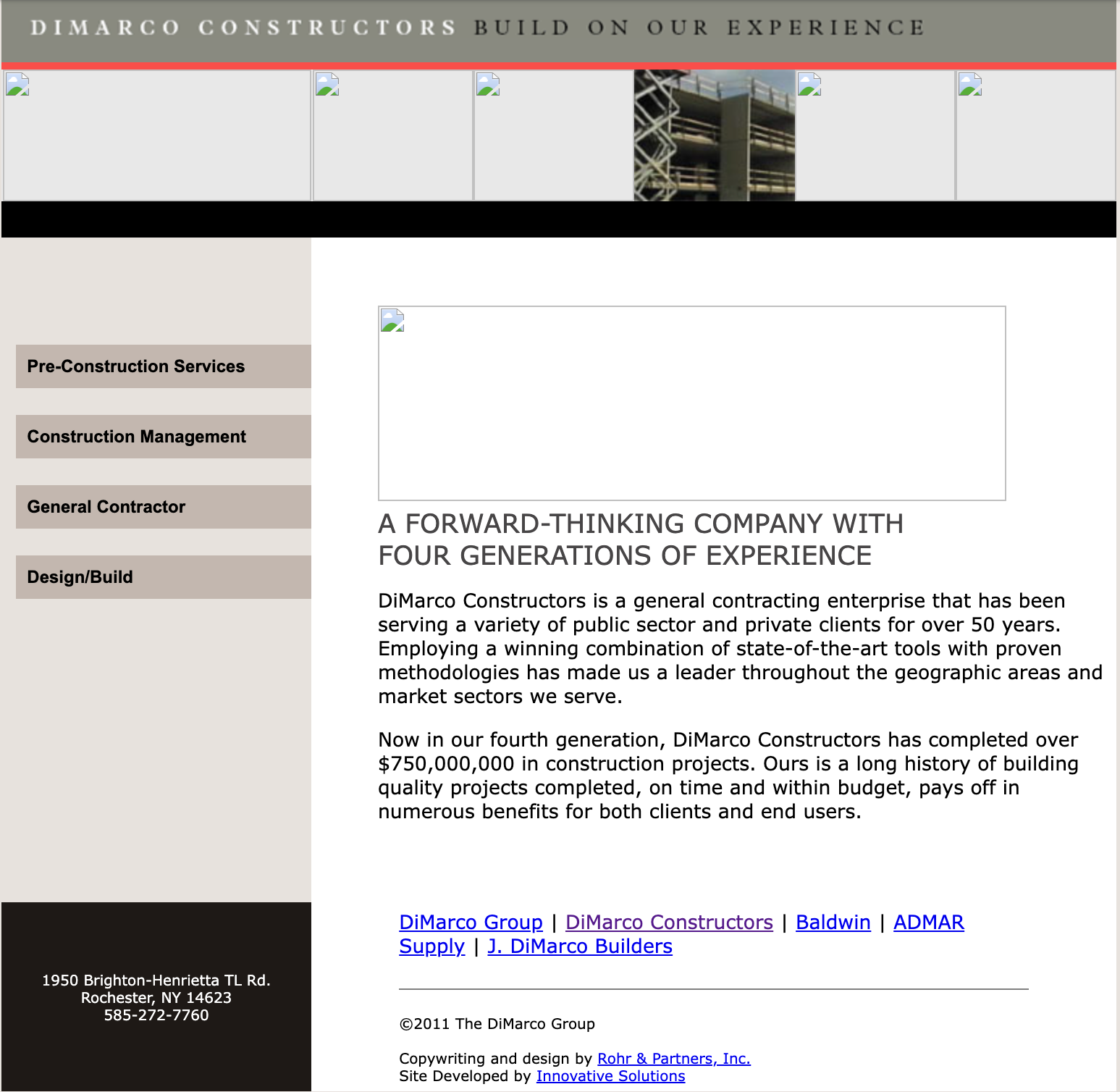 DiMarco Constructors Old Site